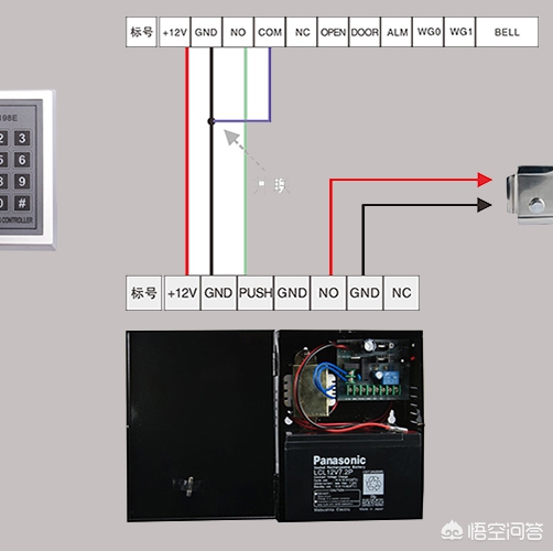 门禁电源接线图方法 图解 门禁电源接线图方法图解