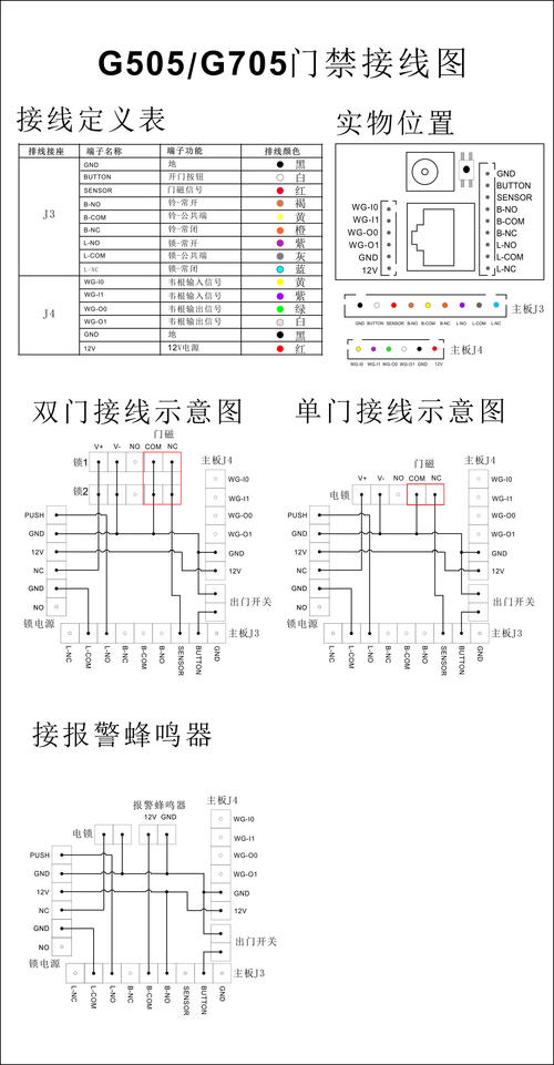 单门门禁控制器接线图解 单门门禁控制器接线图解