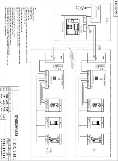 日立电梯五方对讲接线图纸详解