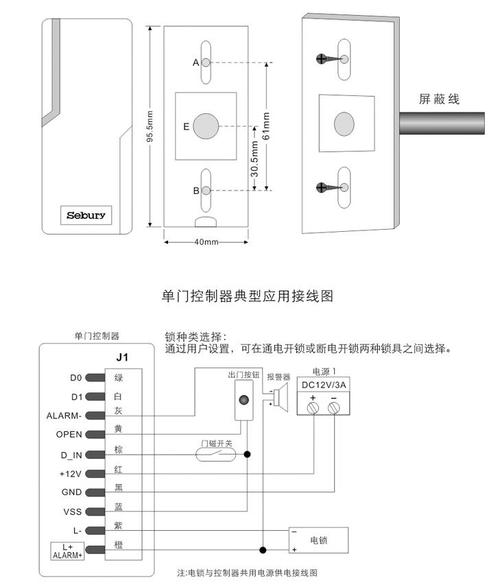 门禁控制器与读卡器接线指南：图文详解