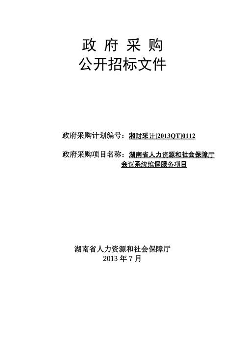 监控维保招标文件范本及图片展示