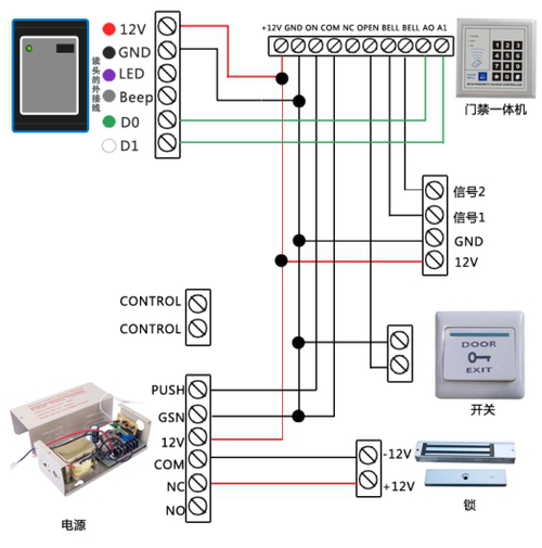 门禁对讲系统接线图安装 门禁对讲系统接线图安装
